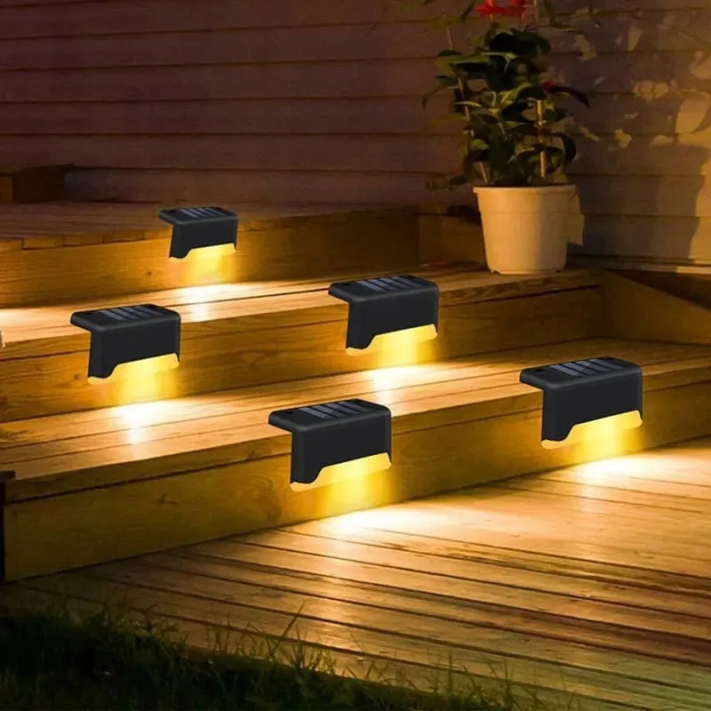 Solar Led Waterproof Light For Stairs And Outdoor (Pack Of Four)