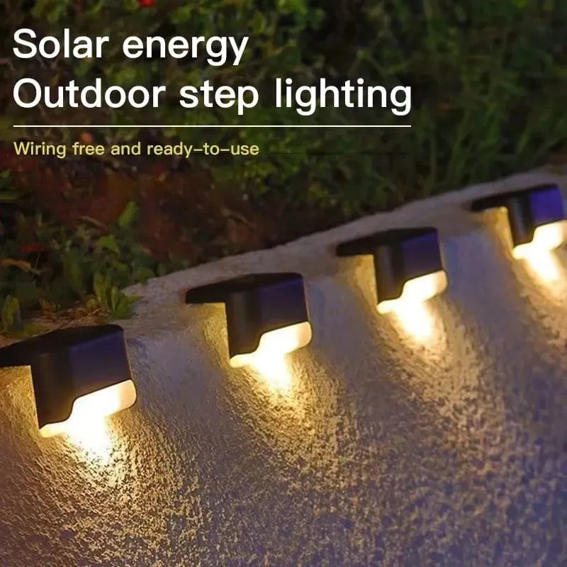 Solar Led Waterproof Light For Stairs And Outdoor (Pack Of Four)