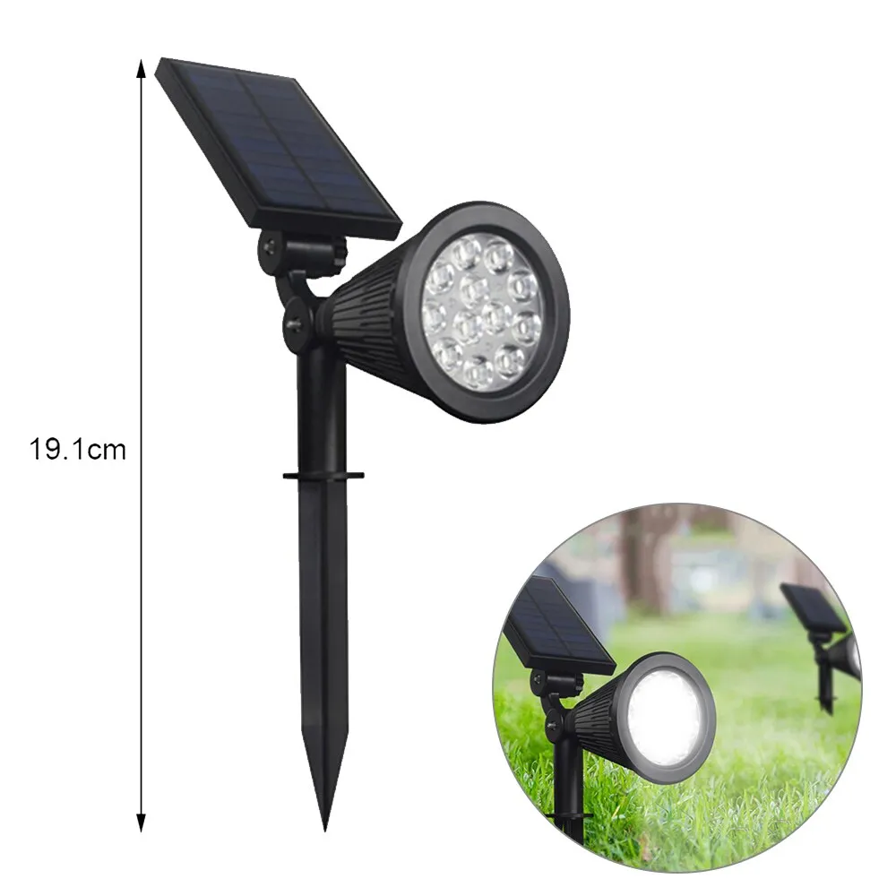 Solar-Powered Colorful Adjustable Garden Spotlight