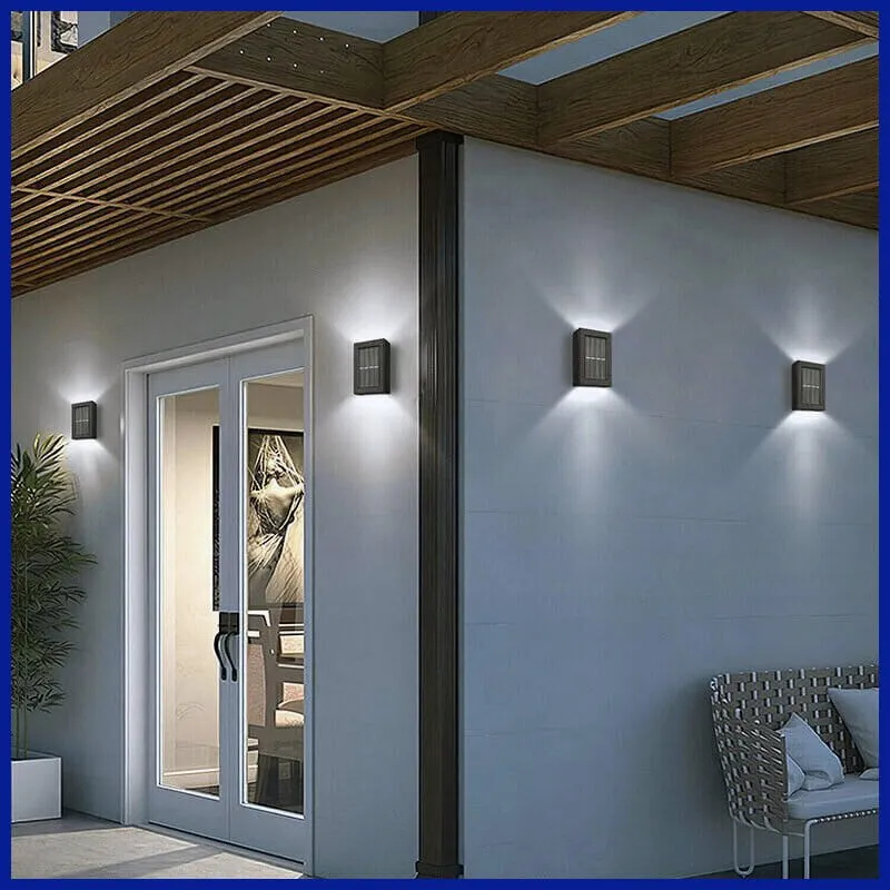 Solar-Powered LED Wall Light for Effortless Outdoor Ambiance!