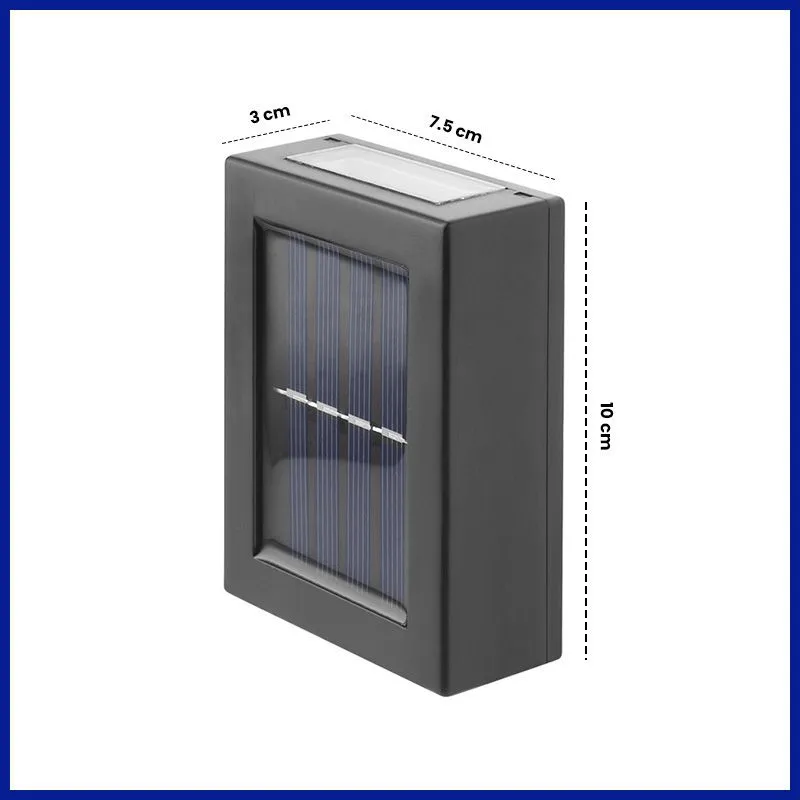 Solar-Powered LED Wall Light for Effortless Outdoor Ambiance!