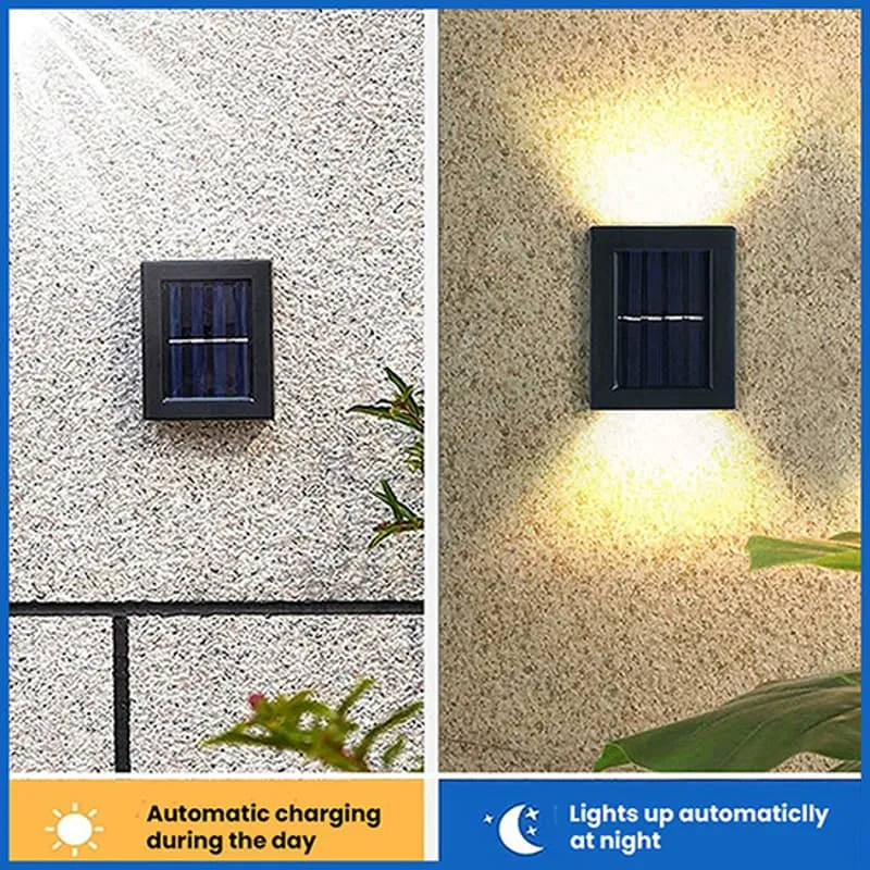 Solar-Powered LED Wall Light for Effortless Outdoor Ambiance!