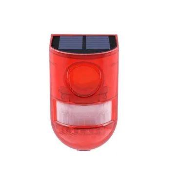 SOLAR-POWERED PIR W/ 129DB SIREN ALARM - N911