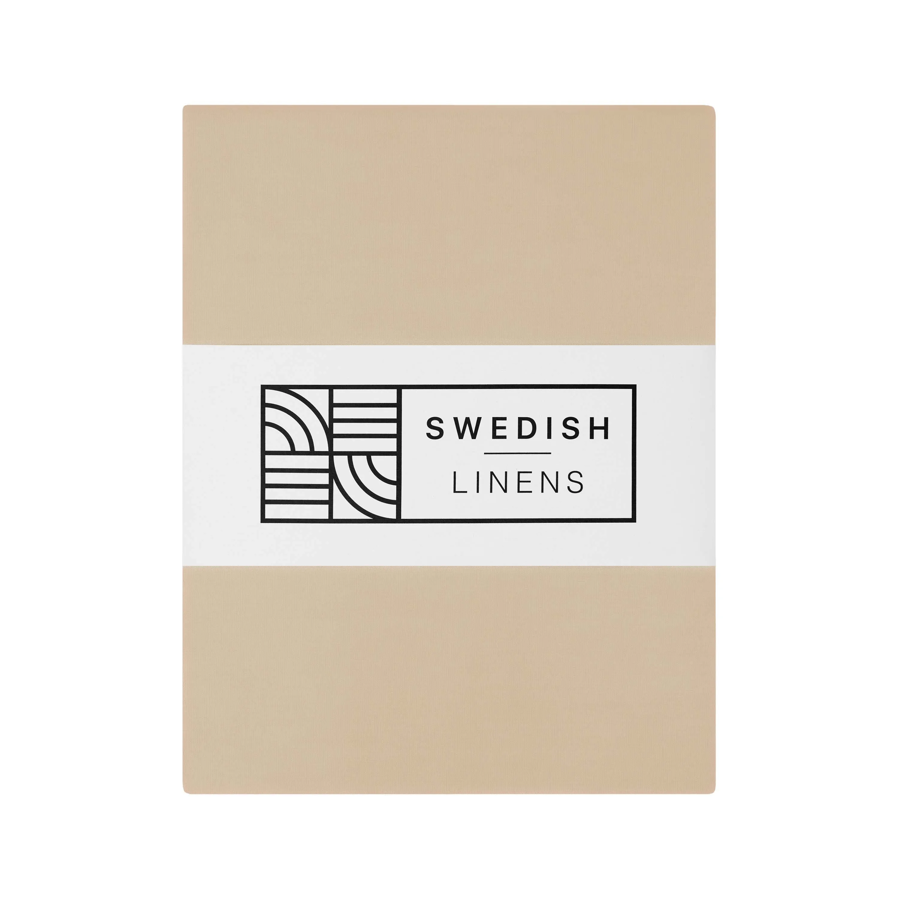 STOCKHOLM | Double flat sheet / Top sheet | 270x270cm / 106x106" | Warm sand