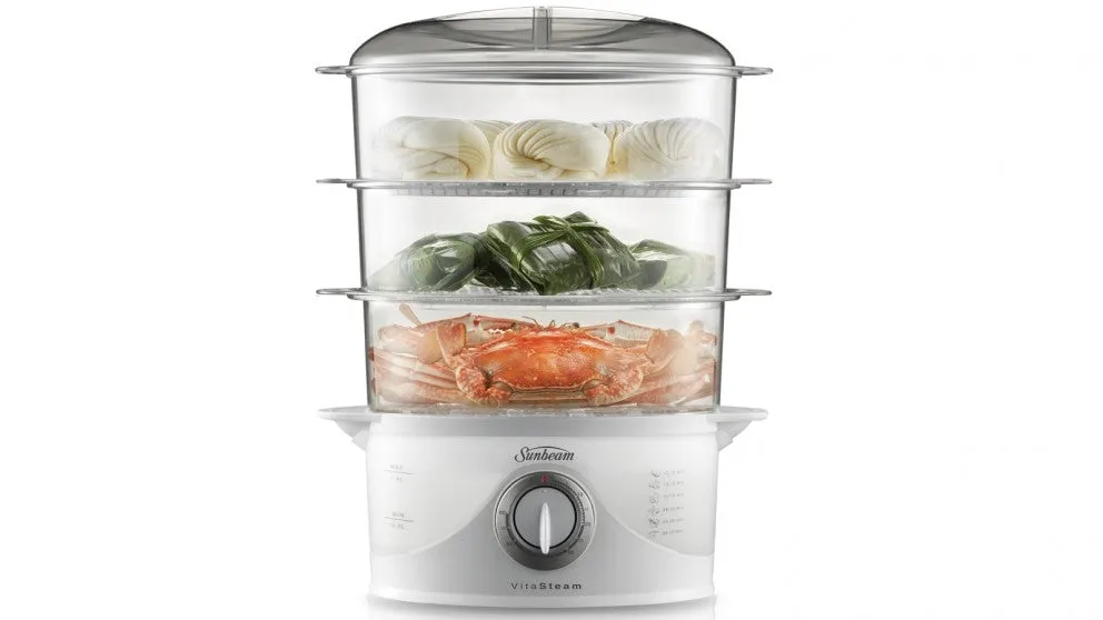 Sunbeam VitaSteam Deluxe 3 Tier Food Steamer