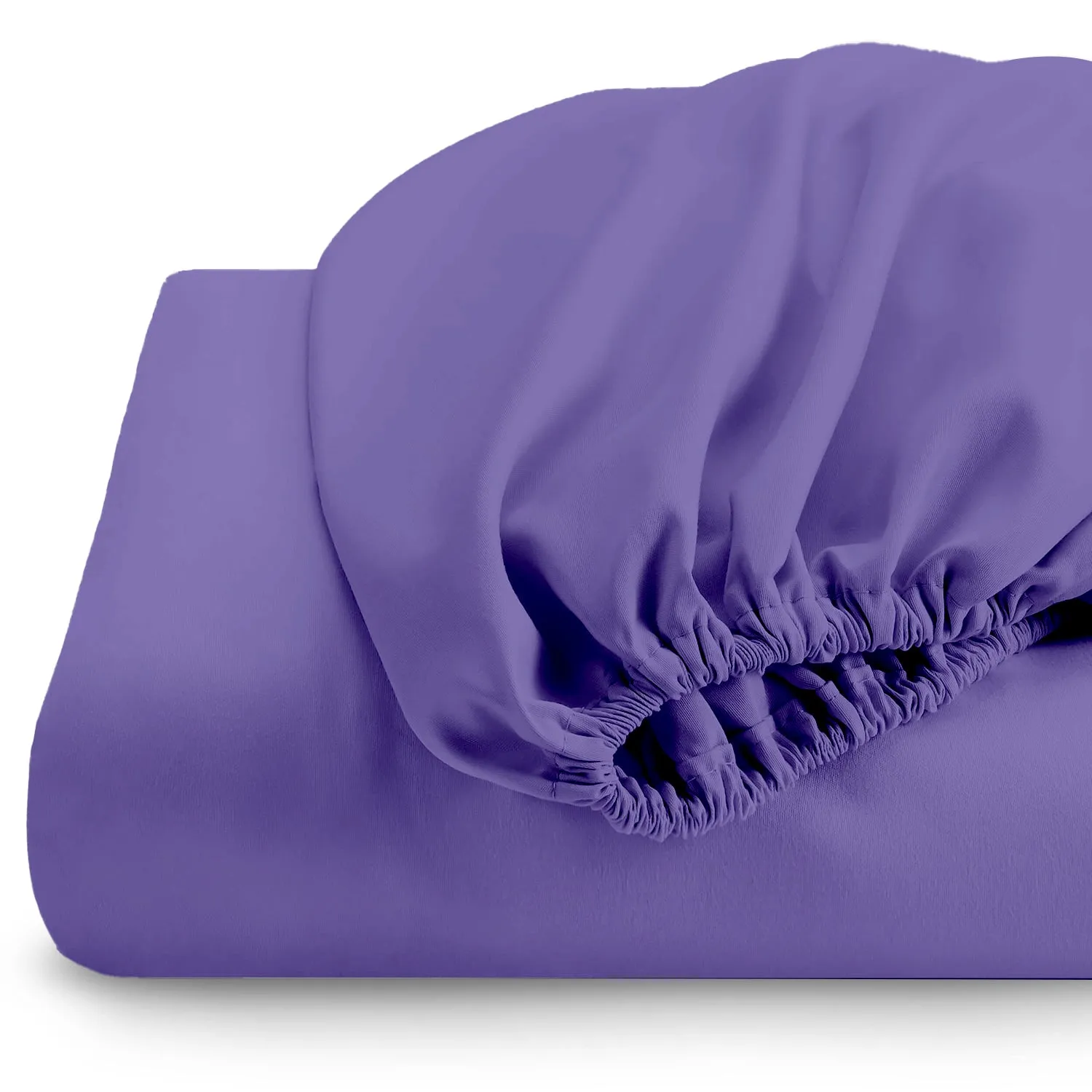 Super Soft fitted sheet 90x200 20 CM - Purple