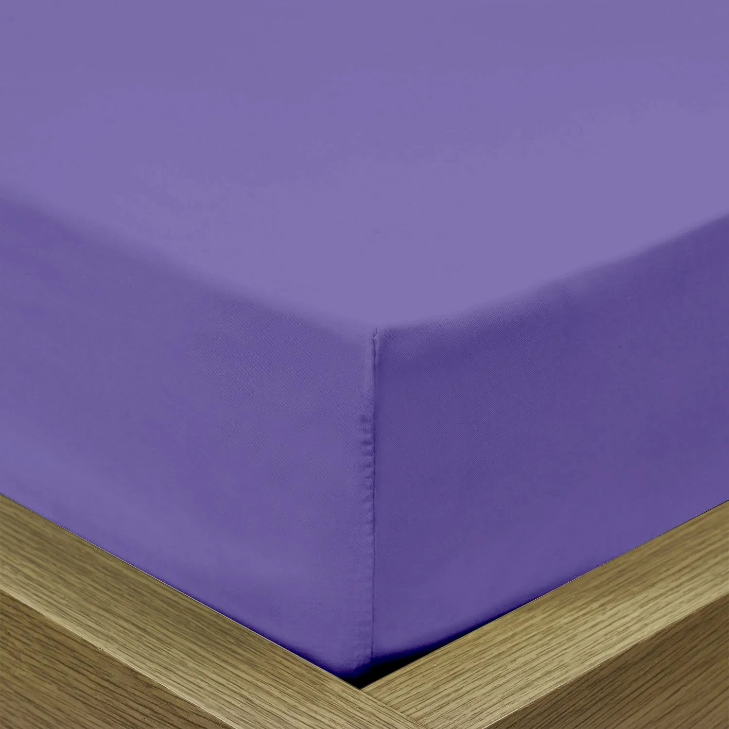 Super Soft fitted sheet 90x200 20 CM - Purple