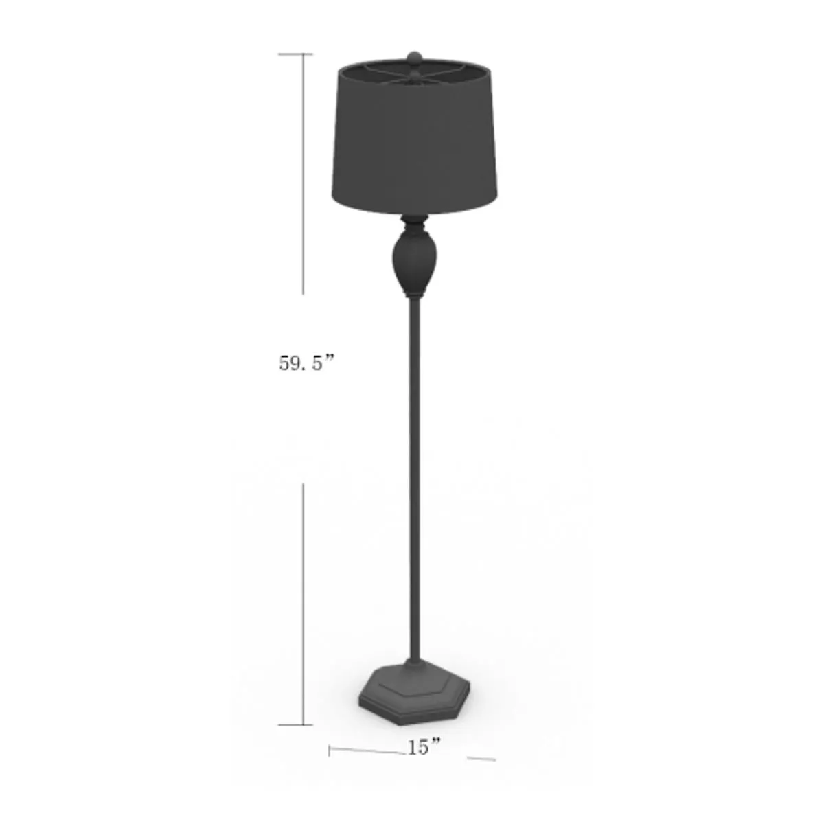 Surya Eburne Floor Lamp