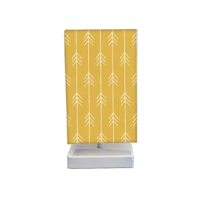 Table Lamp For Bedroom - Arrow Ends - Yellow