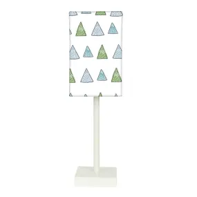 Tall Table Lamp For Living Rooms -   Green Woods Triangles