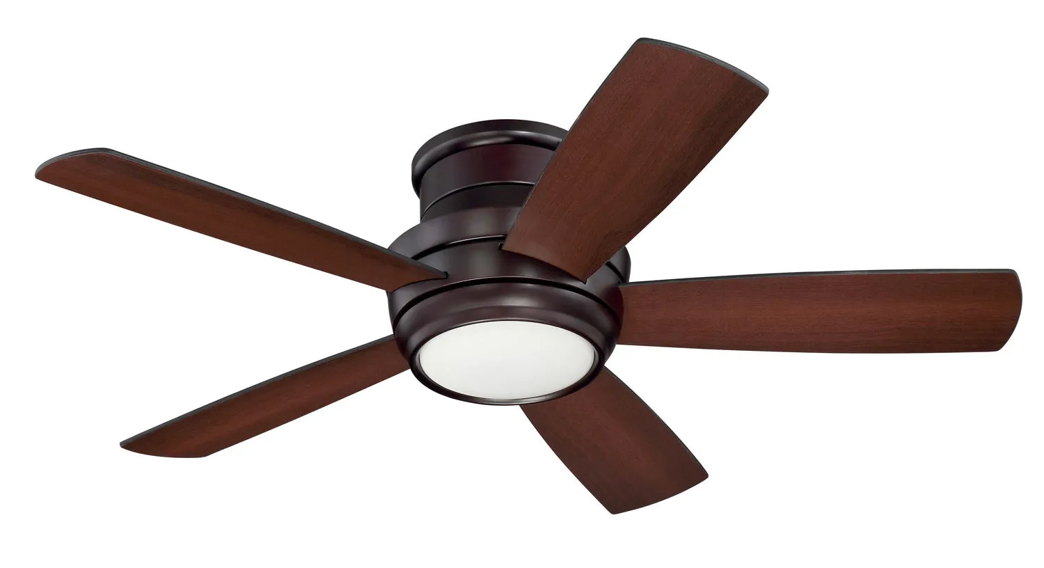 Tempo Hugger 44" 1-Light Ceiling Fan in Oiled Bronze