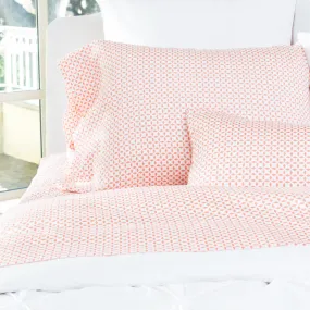 The Coral Morning Glory Sheet Set