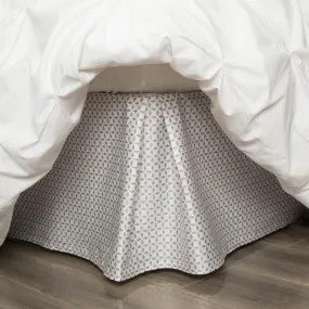 The Grey Morning Glory Patterned Bed Skirt