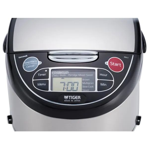 Tiger Micom Rice Cooker w/Tacook Cooking Plate JAX-T10U, T18U