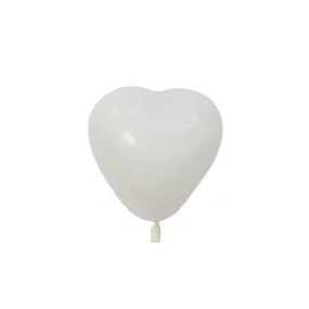 Tiny Heart Balloons - White (5 Pack)