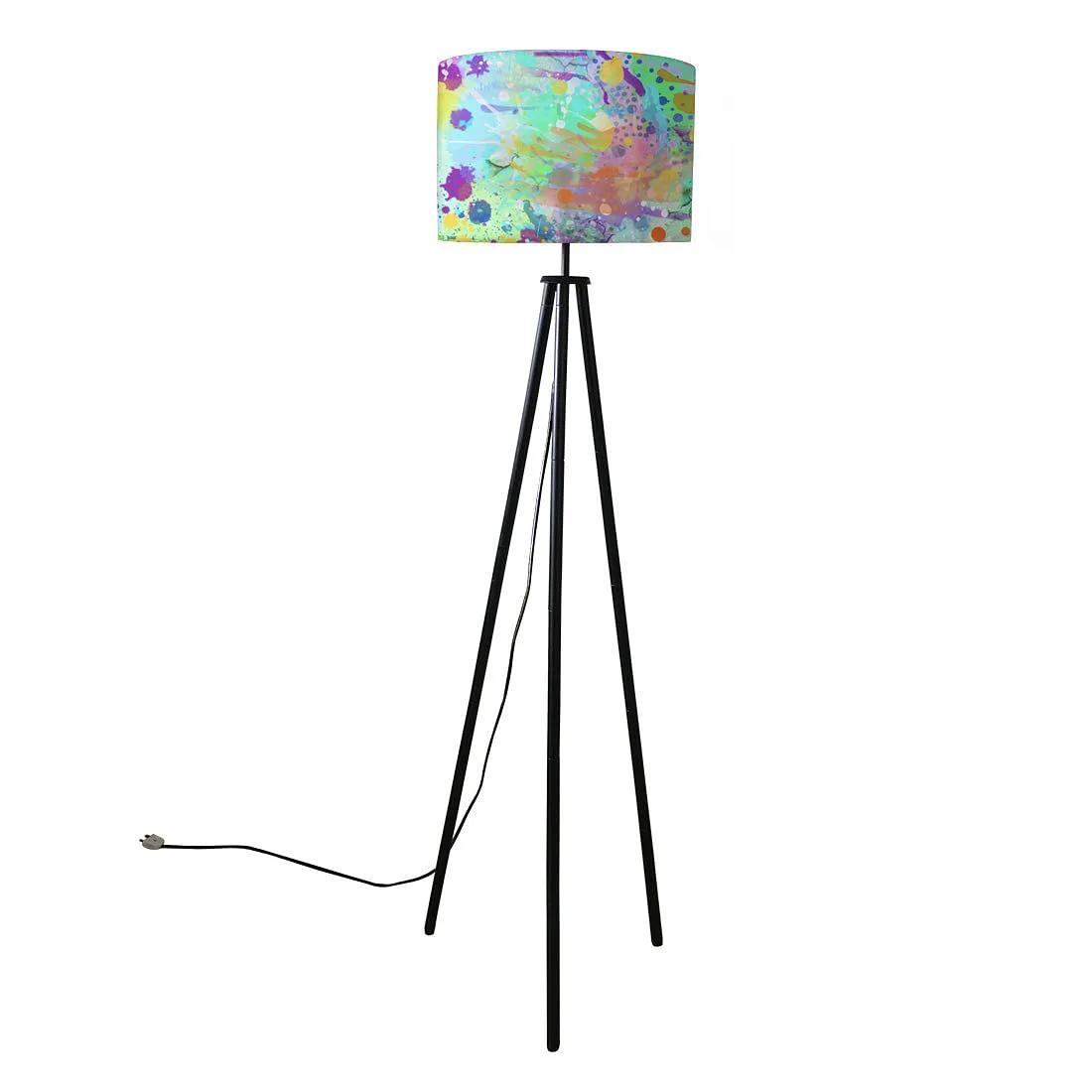 Tripod Floor Lamp Standing Light for Living Rooms -Watercolor