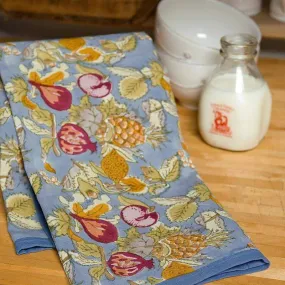 Tutti Frutti Tea Towels Blue & Red, Set of 3