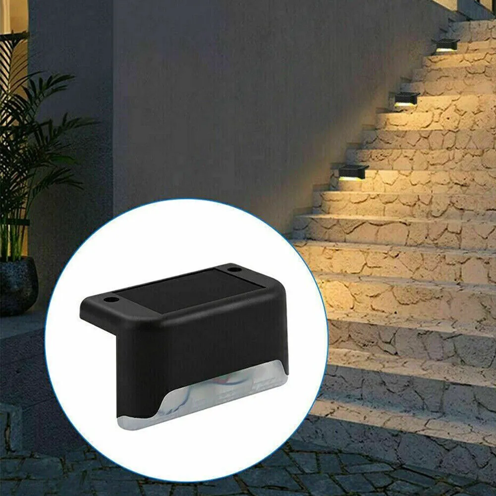 US 8-16 Pc Solar Deck Step Lights Waterproof LED Outdoor Stairs Fence Yard Lamps