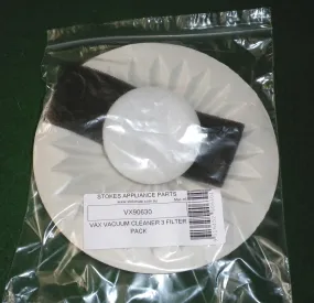 Vax V10 - V12, 2000, 4000 Genuine Filter Pack (Pkt 3) - Part # VX90630, 90630