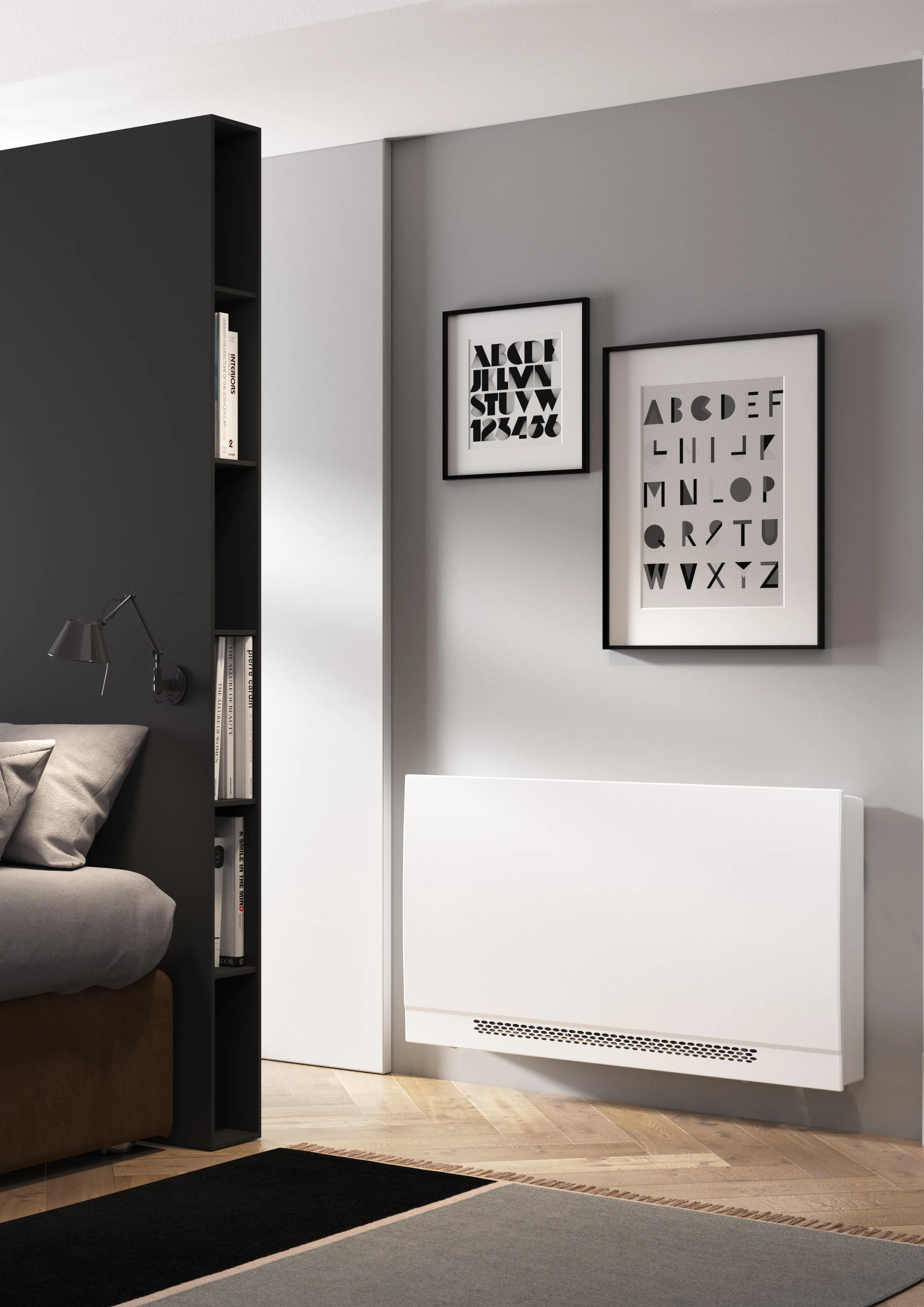 Ventilconvettore Slim Fan con Mobile Sabiana WHISPER CFF-ECM-MV-CB-T 30 con Comando Digitale Wi-Fi e BT e Motore Inverter