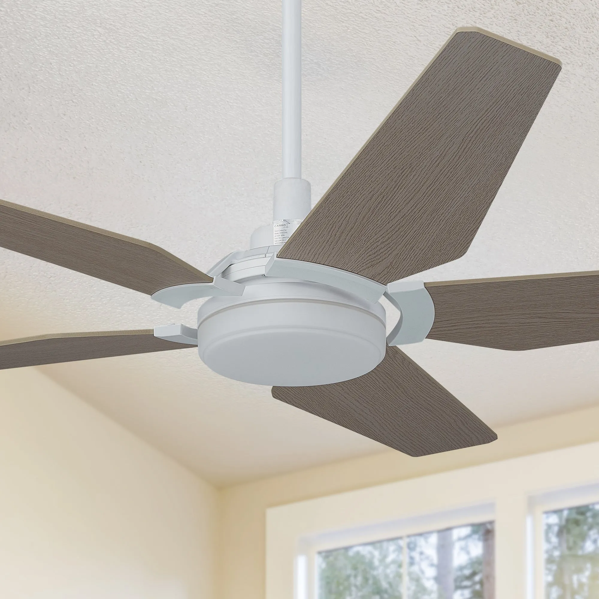 Voyager Outdoor Smart Ceiling Fan with Dimmable LED Light Remote 52"