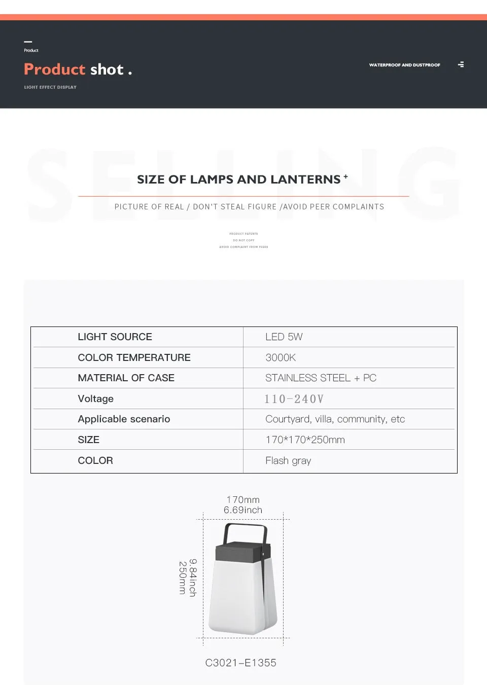 VZ Jayoo - Waterproof Outdoor Landscape Lawn Lamp