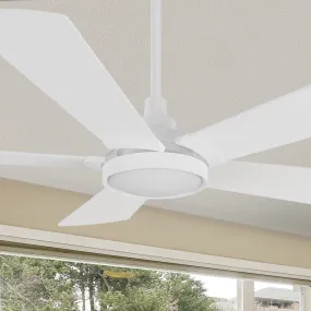 Wilkes Outdoor Smart Ceiling Fan with LED Light and Remote 52"