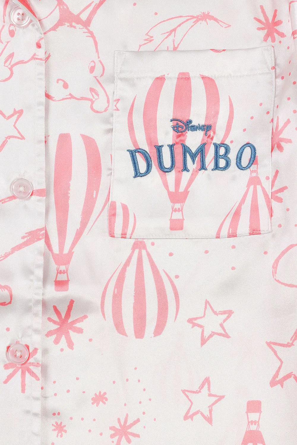 Women's Disney Dumbo Short Satin Pyjama Set