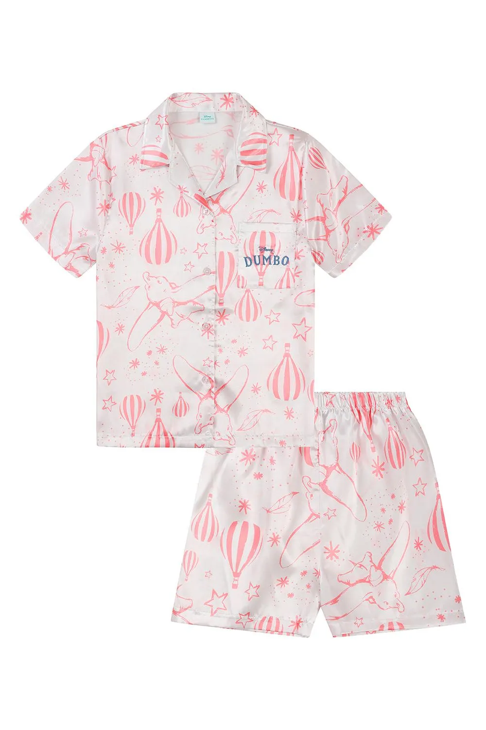 Women's Disney Dumbo Short Satin Pyjama Set