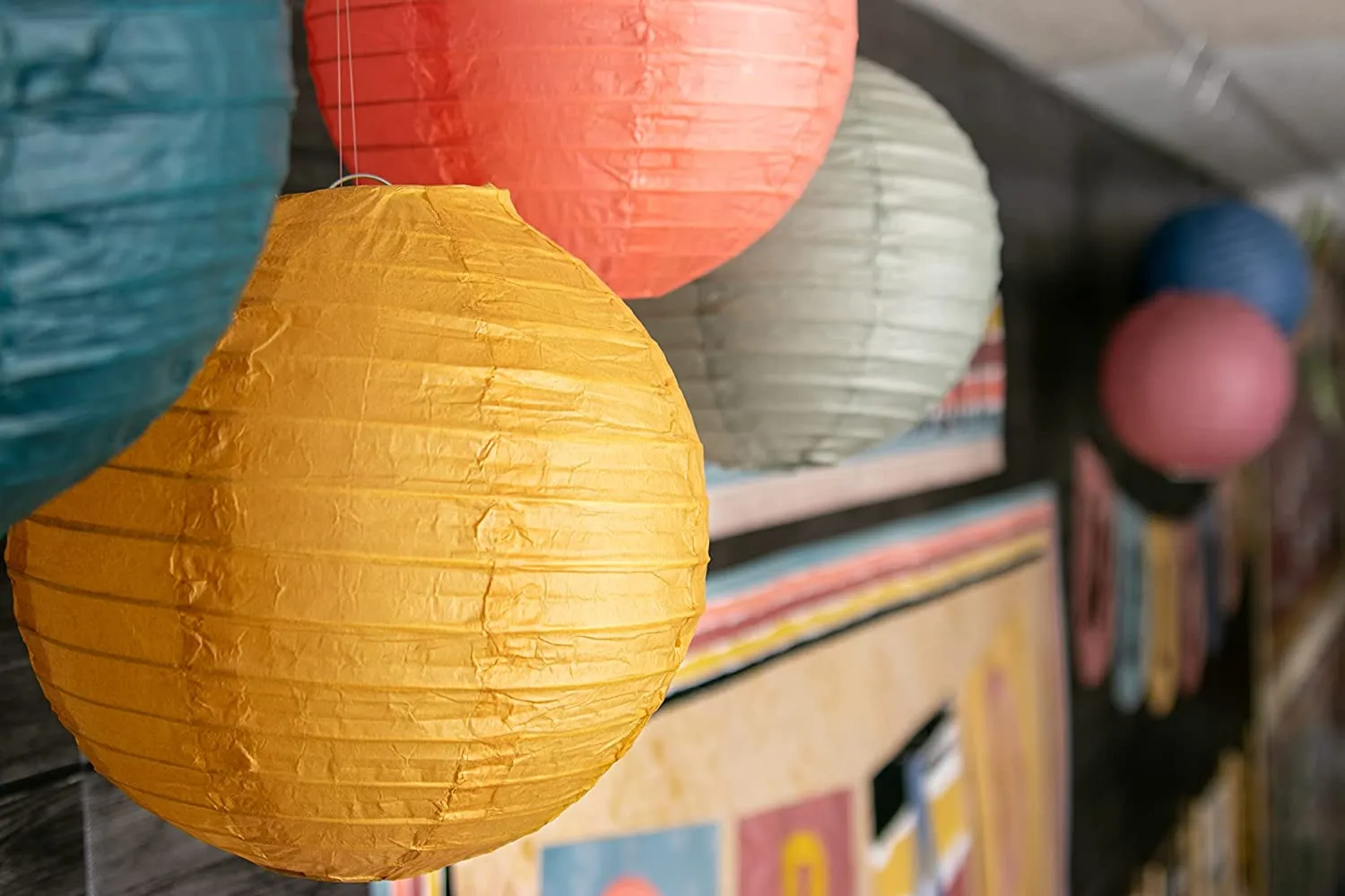 Wonderfully Wild 8" Hanging Paper Lanterns