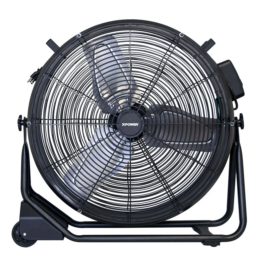 Xpower FD-630D 1/2 HP 5800 CFM 24” Brushless Variable Speed Drum Fan