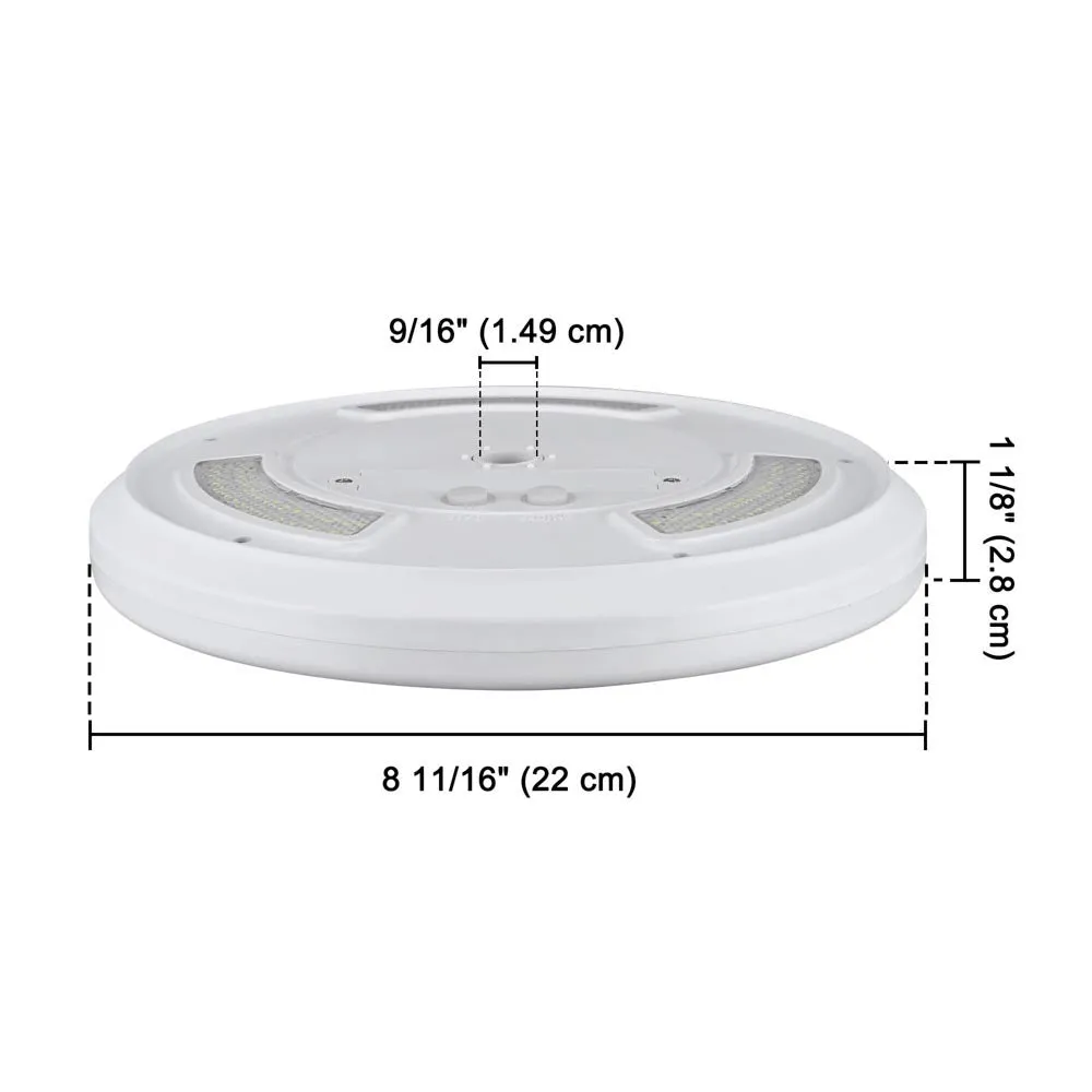 Yescom Solar Flagpole Light Topper Hole 9/16" 111LED